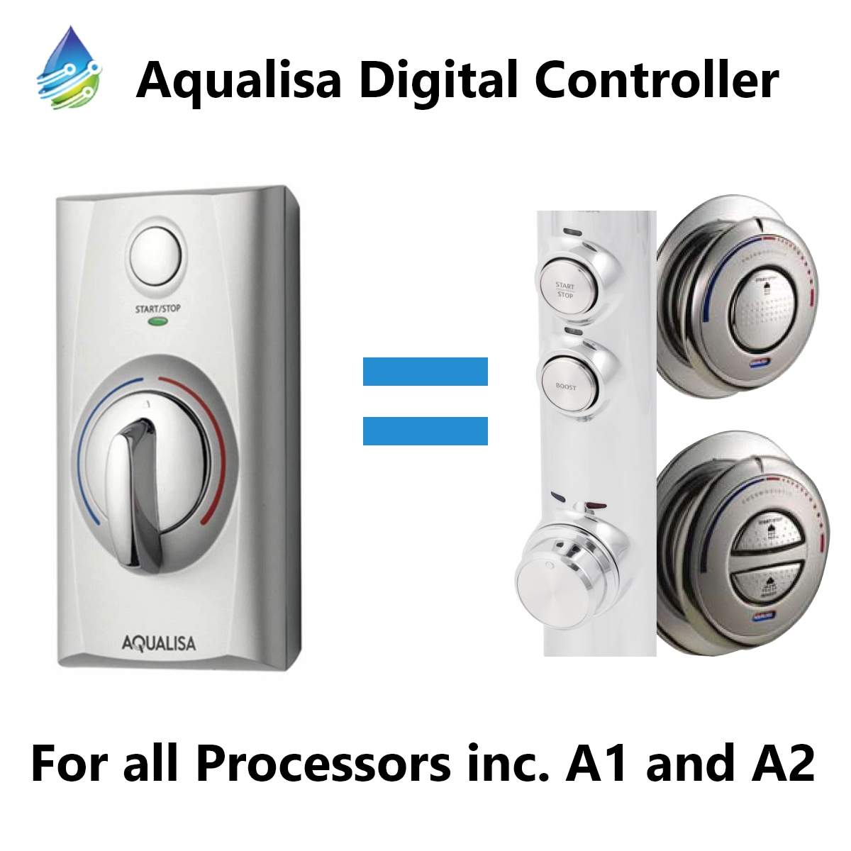 Aqualisa BRAND NEW Aqualisa Axis/ iSystem Shower Controller Front Assembly 
